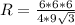 R=\frac{6*6*6}{4*9\sqrt3}