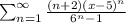 \sum_{n=1}^{\infty}\frac{(n+2)(x-5)^n}{6^n-1}