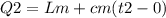 Q2=Lm+cm(t2-0)