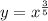 y=x^{\frac{3}{5}}