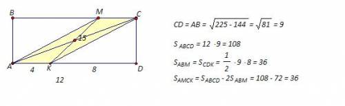 Через середину діагоналі ас прямокутника abcd проведено пряму, яка перетинає сторони вс і ad прямоку