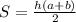 S=\frac{h(a+b)}{2}