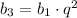 b_3=b_1\cdot q^{2}