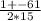 \frac{1+-61}{2*15}