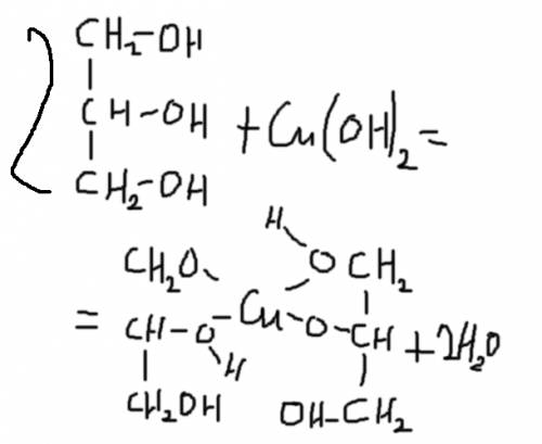 Глицирин+cu(oh)2=? какой цвет в результате?
