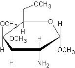 Напишите формулу хеуорса для углевода: метил-2-амино-2-дезокси-3,4,6-три-о-метил--d-галатопиранозид.