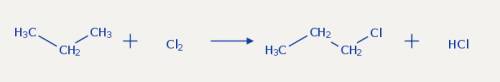 Уравнение взаимодействия пропана с хлором