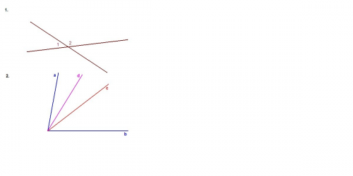 1) один из углов, образовавшихся при пересечении двух прямых, в 4 раза меньше другого. найдите эти у