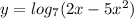 y=log_7(2x-5x^2)