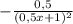 - \frac{0,5}{(0,5x+1)^2}