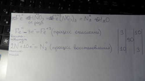 Правильно расставить коэффициенты и определить кто сколько атомов отдает и принимает fe + hno3(оч.ра