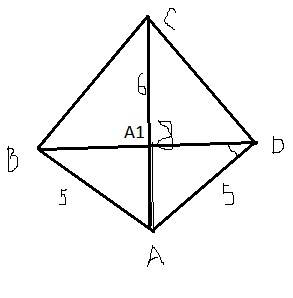 Точки a b c dне лежат в одной плоскости найти углы между ad и bd ac=6 bd=8 ad=5 bc=5