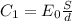 C_{1} = E_{0}\frac{S}{d}