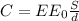 C = E E_{0}\frac{S}{d}