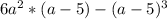 6 a^{2} *(a-5)-(a-5)^3