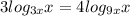 3log_{3x}x=4log_{9x}x