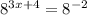 8^{3x+4} = 8^{-2}