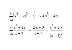 Найдите критические точки функции: f (x) = x^4-2x^2-3 f(x)=x^2 + 3x / x+4