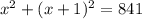 x^2+(x+1)^2=841