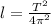 l=\frac{T^2}{4\pi^2}