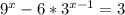 9^x-6*3^{x-1}=3