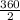  \frac{360}{2} 