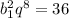 b_{1}^2q^{8}=36