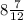 8\frac{7}{12}