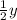 \frac{1}{2} y