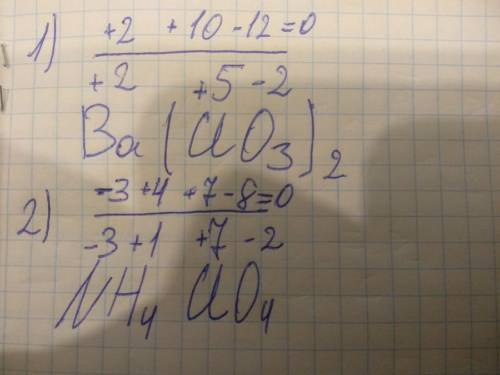 Степень окисления ba(clo3)2 ; nh4clo4объясните , я не понимаю​