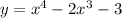 y=x^4-2x^3-3