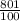 \frac{801}{100}