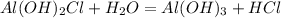 Al(OH)_2Cl + H_2O = Al(OH)_3 + HCl