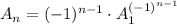 A_n=(-1)^{n-1}\cdot A_1^{(-1)^{n-1}}