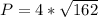 P=4*\sqrt{162}