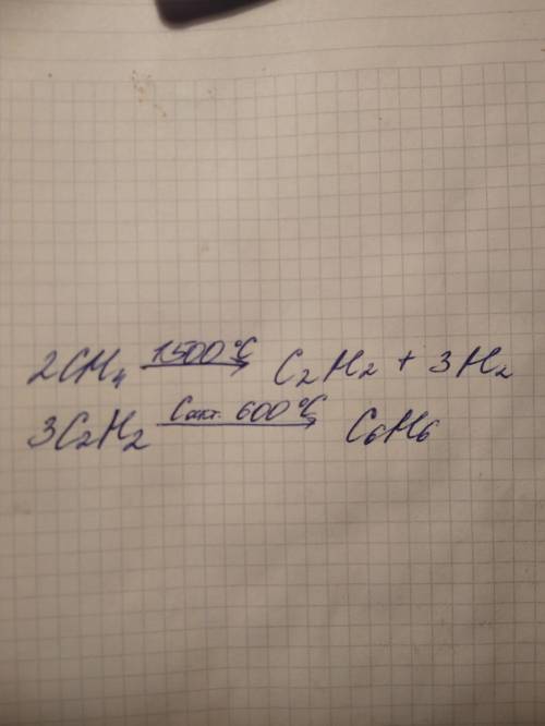 How to convert methane to benzene ( 2 step)