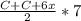 \frac{C+C+6x}{2} *7