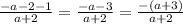 \frac{ - a - 2 - 1}{a + 2} = \frac{ - a - 3}{a + 2} = \frac{ - (a + 3)}{a + 2}