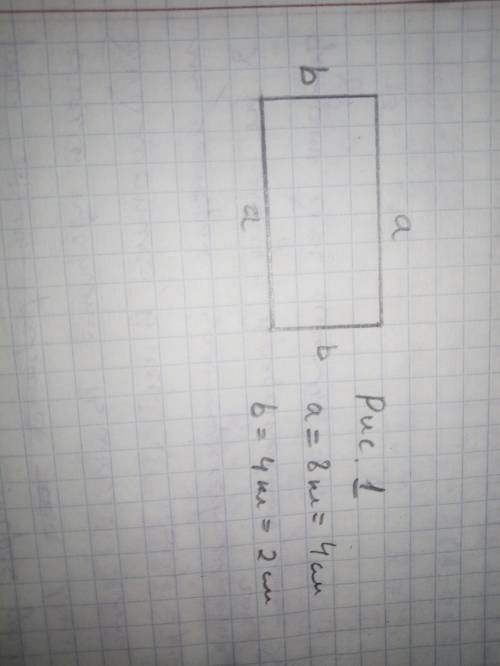 Начертить прямоугольник и измерить его периметр ​