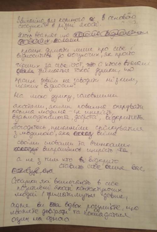 Твір роздум на тему чому в основі людських стосунків мають бути щирість і взає! ()