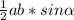 \frac{1}{2} ab*sin\alpha