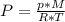 P = \frac{p*M}{R*T}