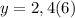 y=2,4(6)