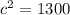 c^{2} = 1300