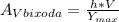 A_{Vbixoda} = \frac{h*V}{Y_{max}}