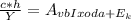 \frac{c*h}{Y}= A_{vbIxoda+E_k}