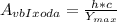 A_{vbIxoda} =\frac{h*c}{Y_{max}}