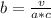 b=\frac{v}{a*c}