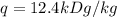 q=12.4kDg/kg