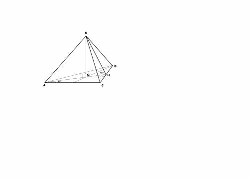 Правильная треугольная пирамида боковая грань образует с площью основания угол 45 градусов высота 6